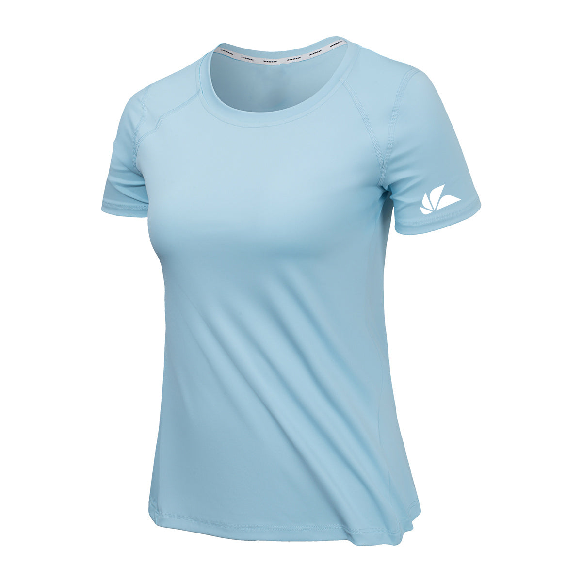 Womens Athletic Gym Stretchable T-Shirt Blue