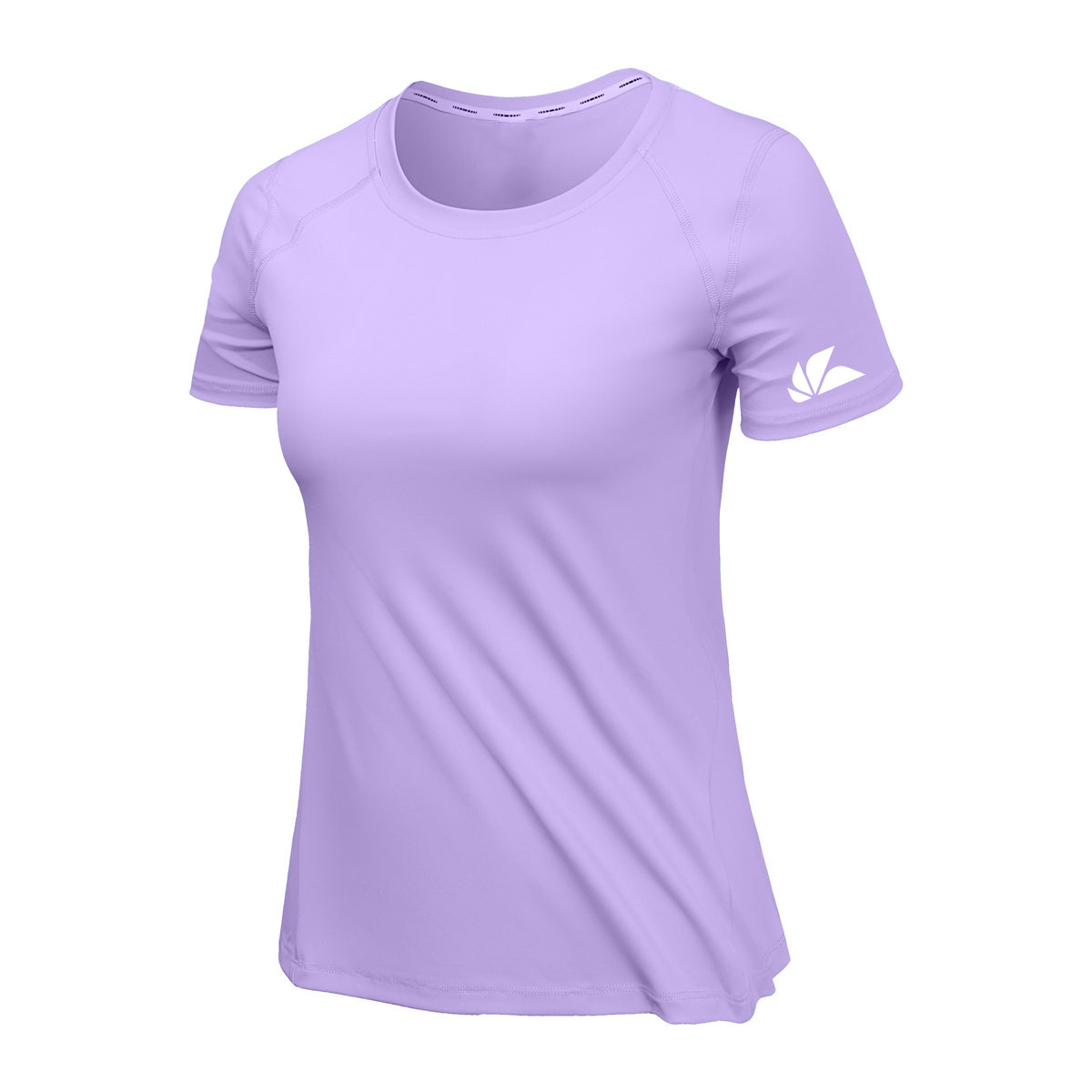 Womens Athletic Gym Stretchable T-Shirt Lavender