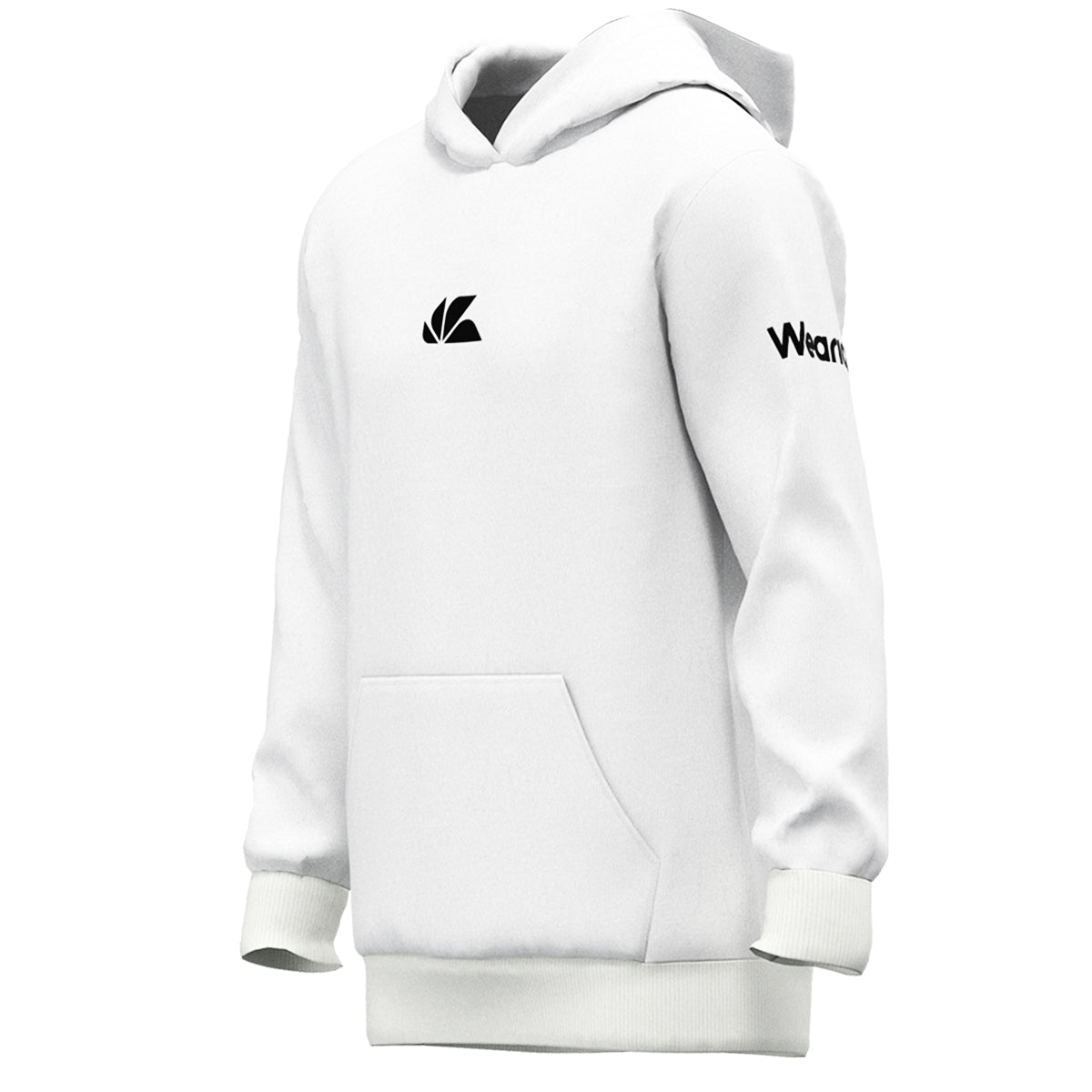 Wearics Women’s Hoodie Signature Medium Heavy Weight Thick Premium White